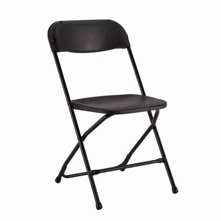 Chaise pliante noire - Chapiteaux Premium