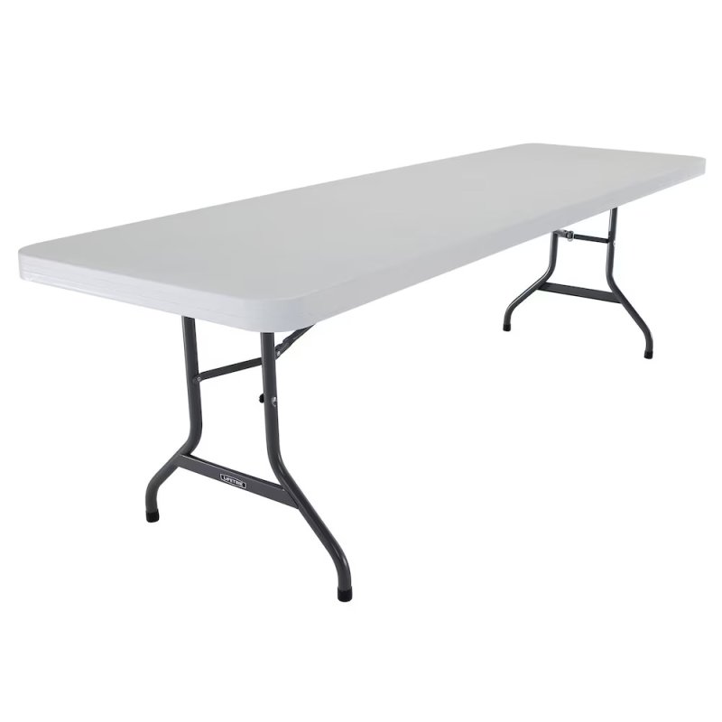 Table 8' rectangulaire Blanche - Chapiteaux Premium