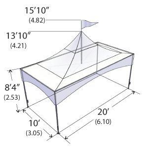 Chapiteau 10' x 20' - Chapiteaux Premium