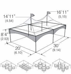 Chapiteau 20' x 30' - Chapiteaux Premium